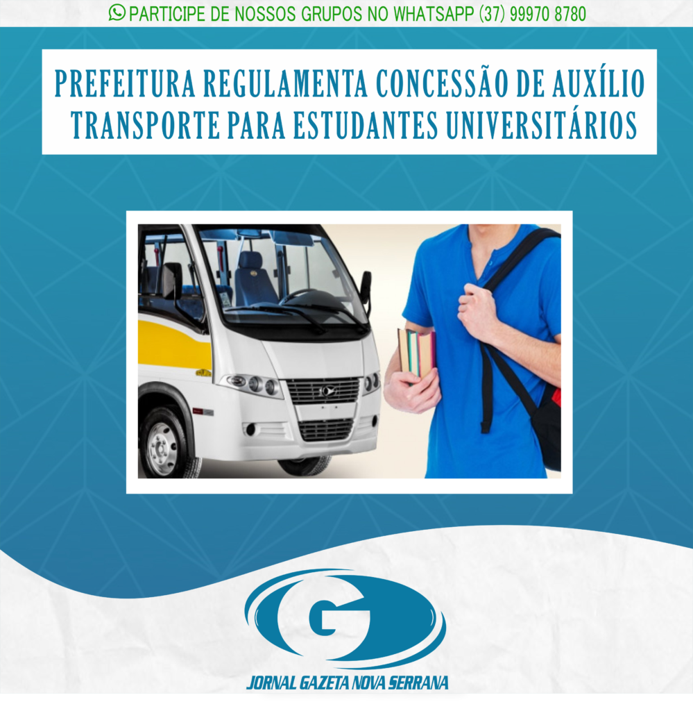 PREFEITURA REGULAMENTA CONCESSÃO DE AUXÍLIO TRANSPORTE PARA ESTUDANTES UNIVERSITÁRIOS