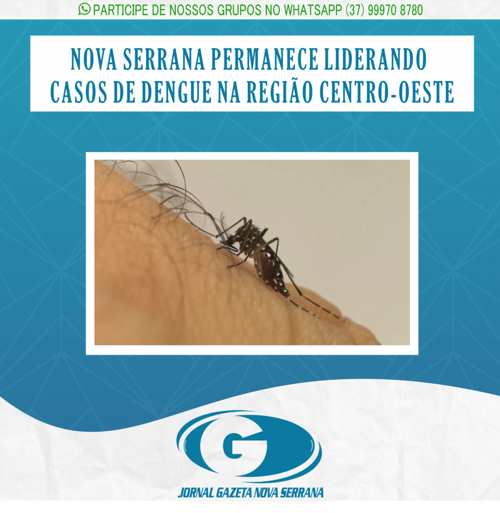 NOVA SERRANA PERMANECE LIDERANDO CASOS DE DENGUE NA REGIÃO CENTRO-OESTE