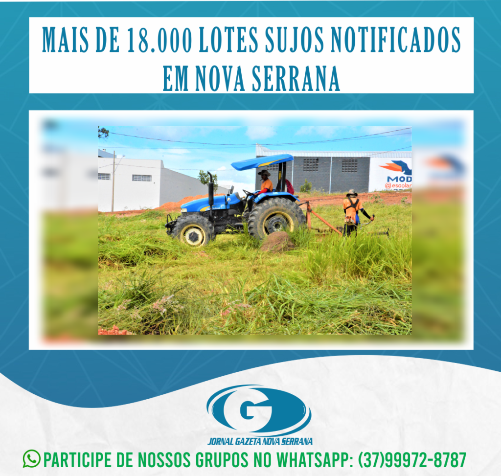 Ajude a denunciar terrenos e lotes sujos, com entulhos ou mato alto. O telefone de contato é o 32269076.