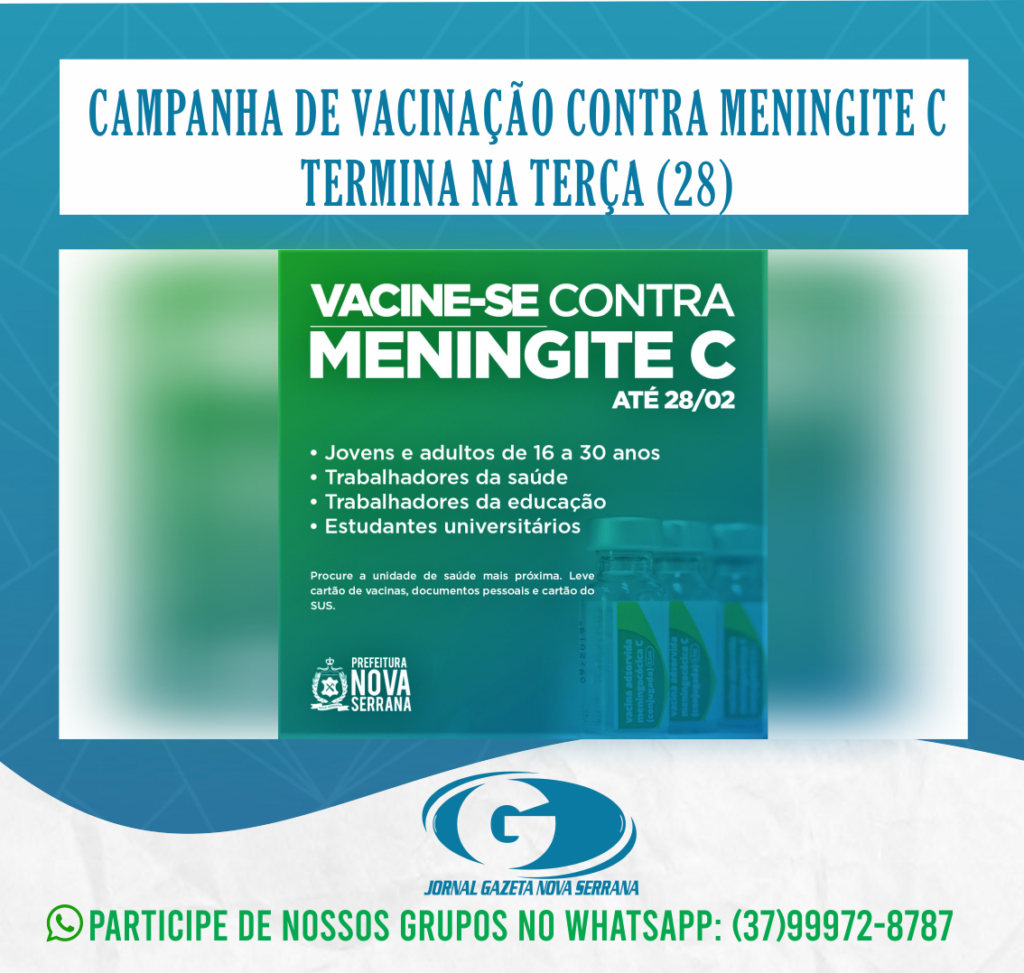 Nas unidades de saúde do município estão disponíveis imunizantes do tipo C da DM.