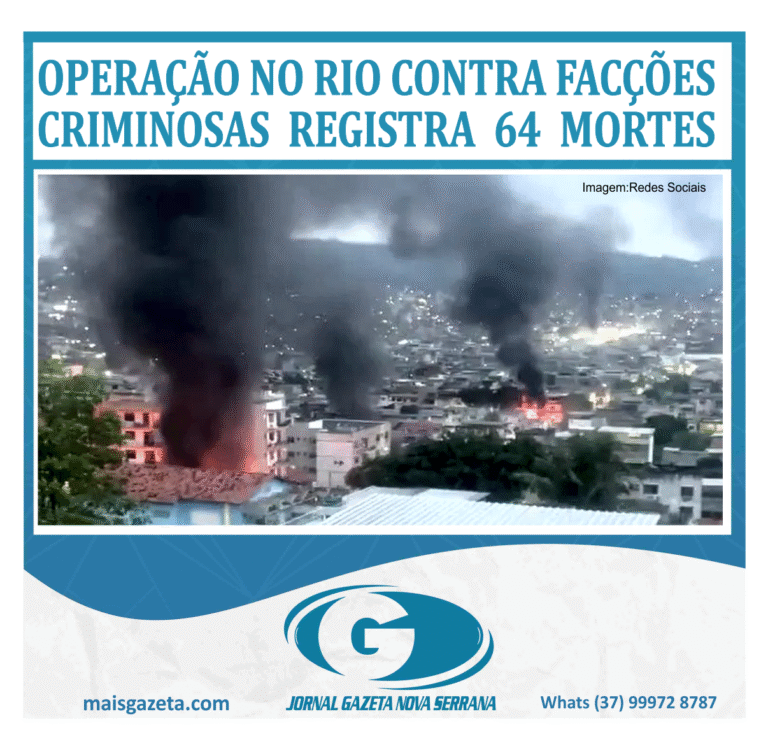 OPERAÇÃO NO RIO CONTRA FACÇÕES CRIMINOSAS REGISTRA 64 MORTES